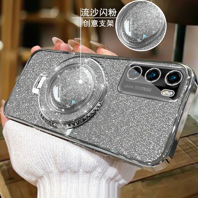 New Phone casing OPPO A16 A16e A16k Back cover soft Silicone Transparent quicksand glitter liquid fu