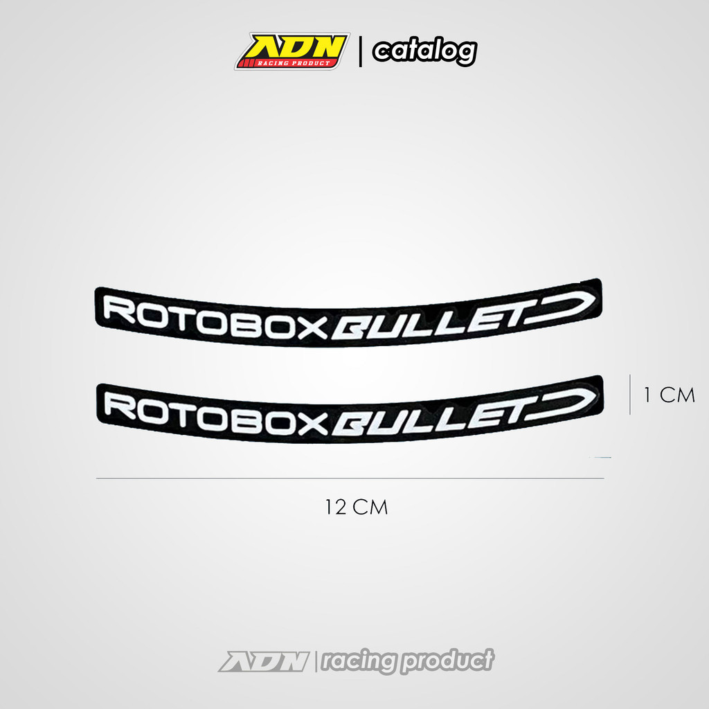 Stiker Velg Rotobox Bullet