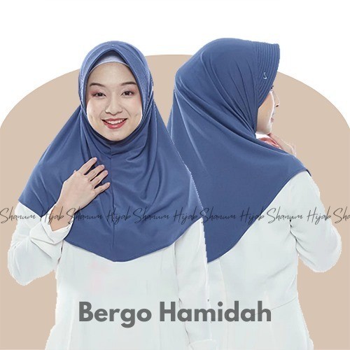 BERGO HAMIDAH (ORI)/BERGO HAMIDAH SIZE M/HIJAB SPORT MENUTUP DADA/HIJAB INSTAN BERGO INSTAN HAMIDAH