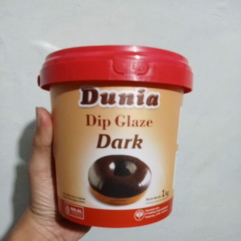 

Dunia Dip Glaze Dark Choco Coklat 1kg Olesan Donat