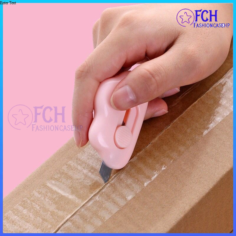 

FCH PAKET 5PCS Cutter Mini Pisau Kecil Silet Bentuk Awan - Pembuka Plakban
