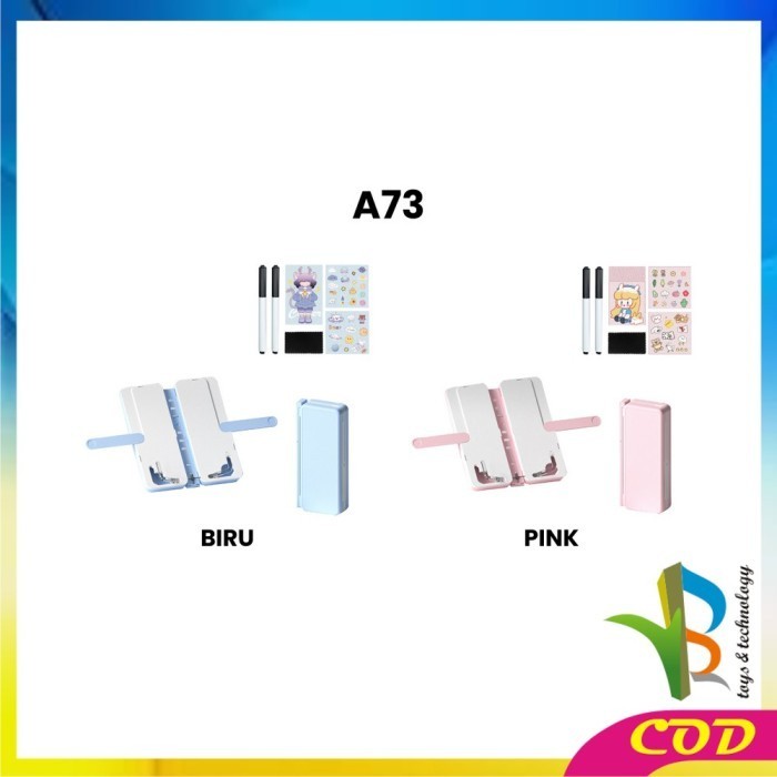 

NEW! BEST SELLER RB-A73 Tempat Pensil 2IN1 Multifungsi dengan Tatakan Buku dan Papan - A73, Biru