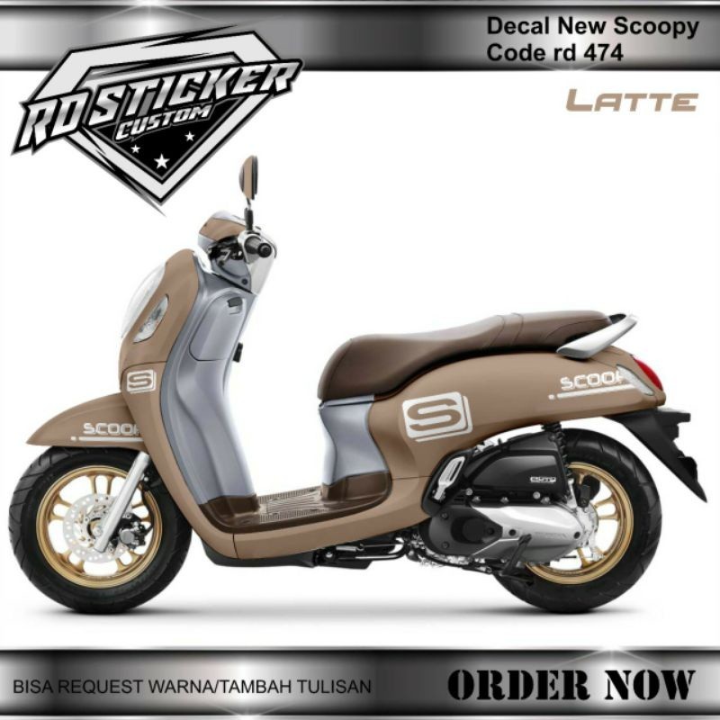 decal sticker new Scoopy remote 2021/2022 simpel elegan