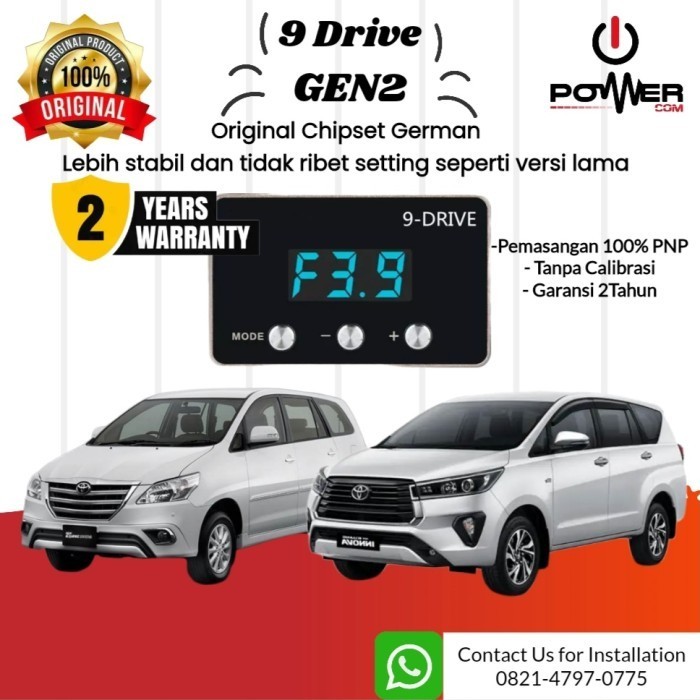 9 Drive Throttle Controller Accelerator Toyota Innova Remap - Innova Zenix, GARANSI 12BULAN