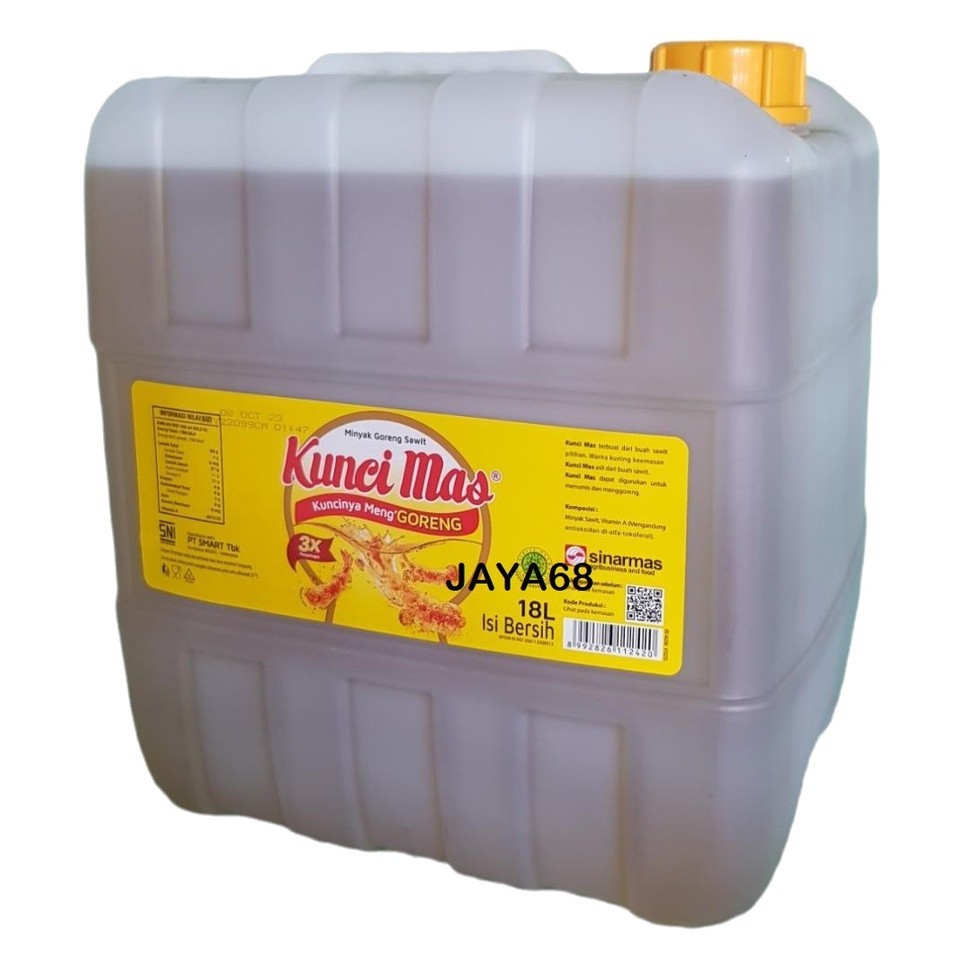 

MINYAK GORENG KUNCI MAS 18 LITER ( JERIGEN) / ARENA PRABOT