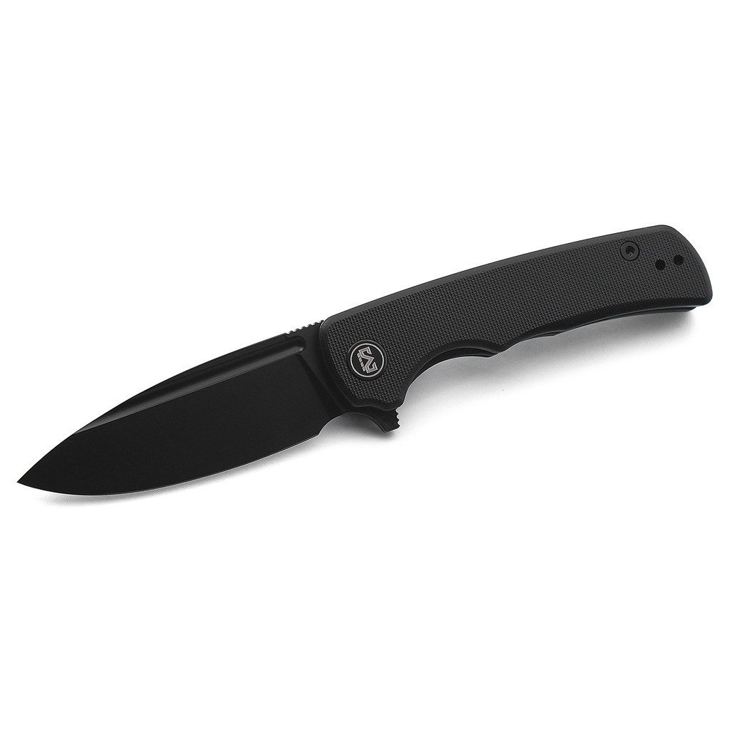 Miguron Knives Talism Flipper Folding Knife 3.01" Black PVD D2 Blade Black G10 Handle Tactical Survi