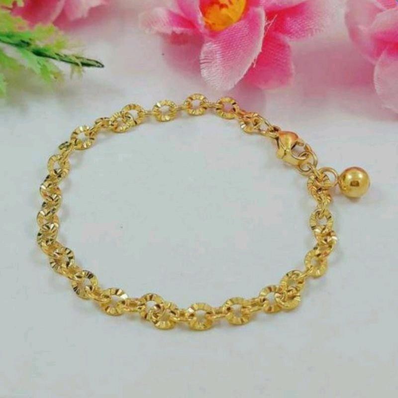 Pelangi Surabaya - Gelang Dewasa Nuri Motif Titanium