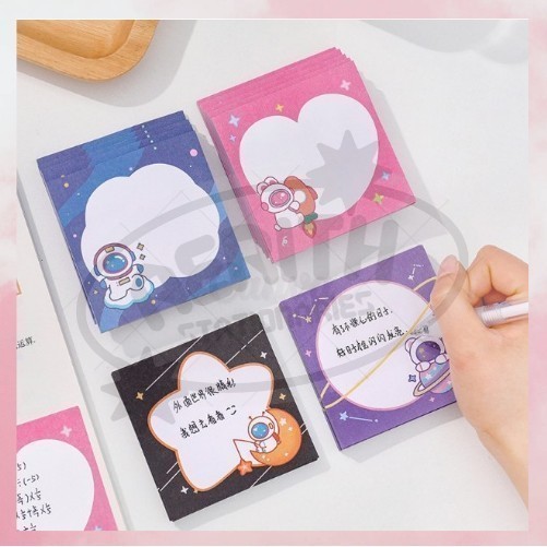 

Sticky Notes Motif Astronot Tempelan Kertas Catatan Memo Note Karakter Astronot Lucu Unik
