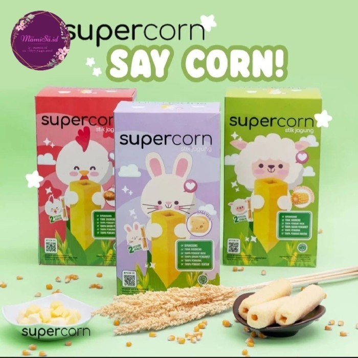 

Supercorn Ayam Corn Camilan Si Kecil / MPASI anak / Snack Anak Sehat /