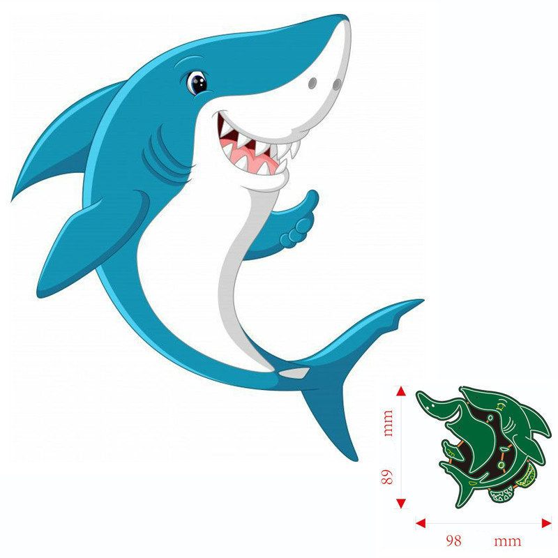 

Metal Cutting Dies Animal shark Scrapbooking Paper Cards Decorative Craft Embossing