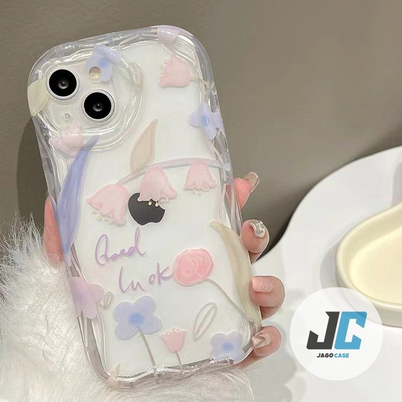 Case HP iPhone 11 Pro Max 12 13 14 15 16 Plus XS XR 6+ 7+ 8 Plus aesthetic bunga simple