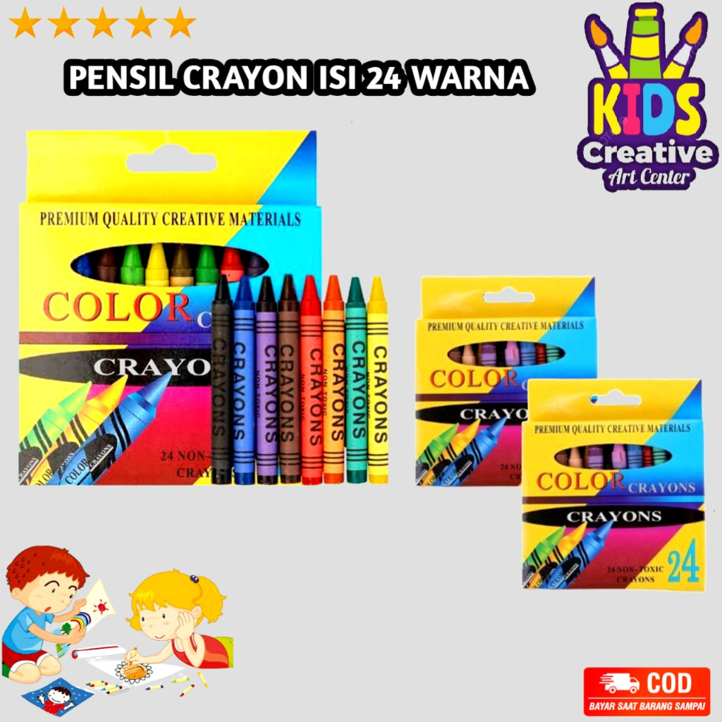 

PENSIL CRAYON ISI 24 WARNA / PENSIL WARNA GAMBAR 24PCS / CRAYON SET ANAK 24 ART SET / ARTSET 24 PCS / PENSIL KRAYON ANAK / S B