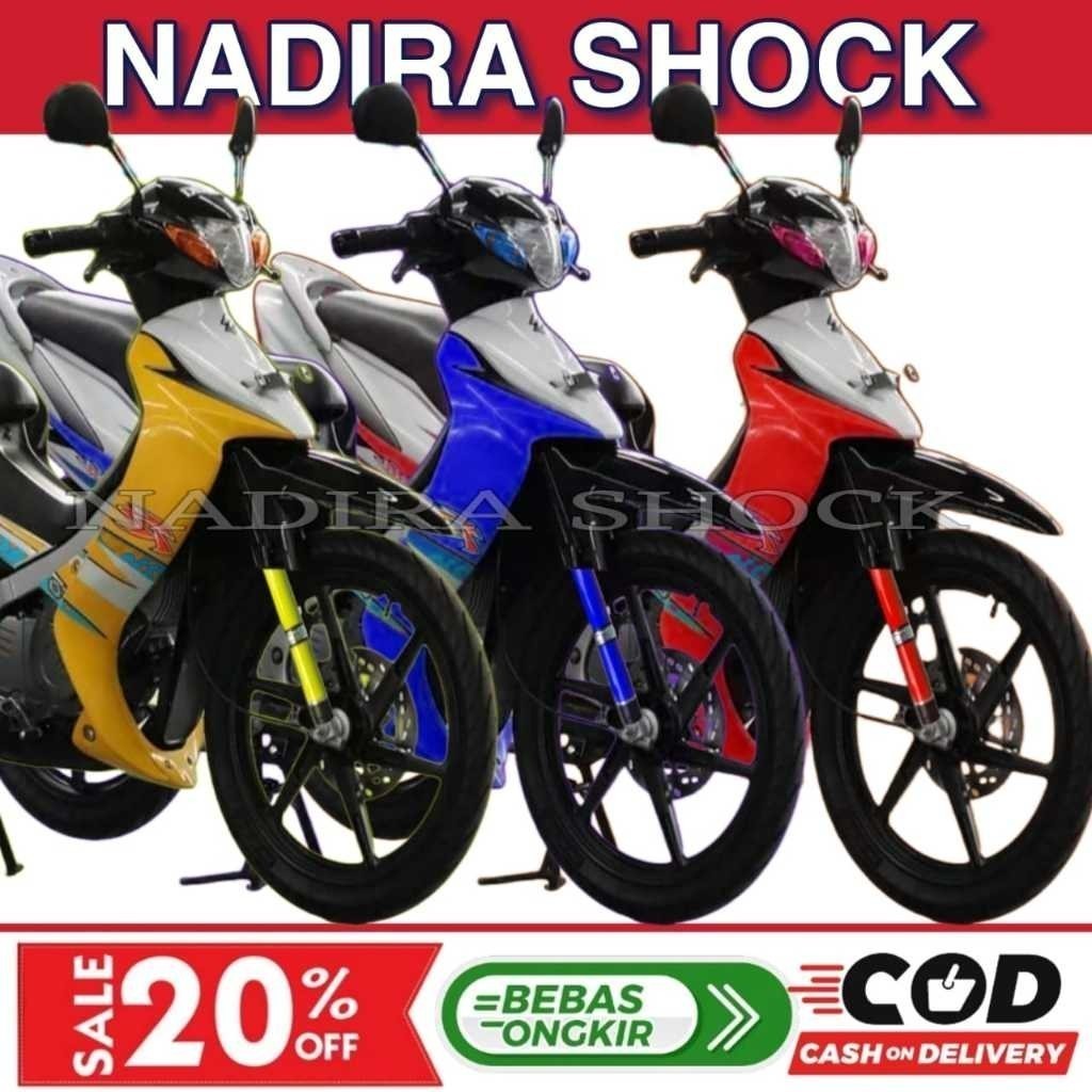 Cover Shock Depan Satria 2 Tak Model Atas Bawah – Aksesoris Motor Satria Anti Debu