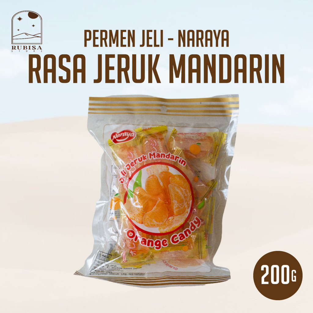 

Permen Jelly Naraya 200gr - Rasa Jeruk Manis Segar 200 gr