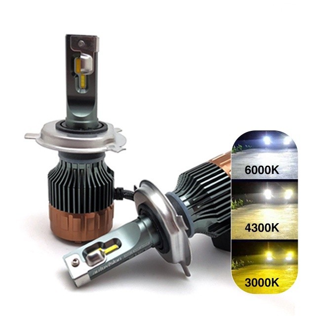 Lampu Mobil LED 3 Warna Tuner RS H4 30W Autovision