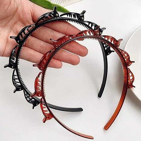ikat kepala unisex bando ikat kepala olahraga Pria Wanita bando rambut Hoop logam poni