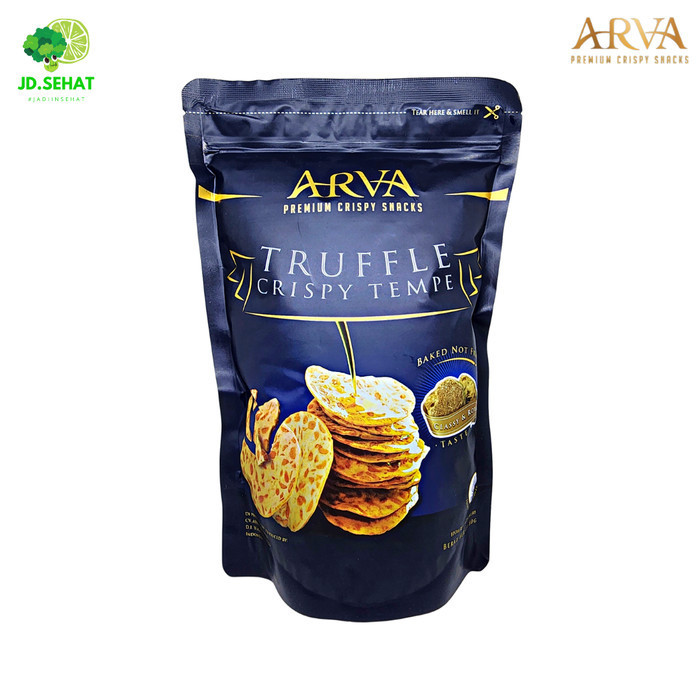 

Keripik Tempe Premium ARVA Truffle Non GMO no MSG Baked Istimewa