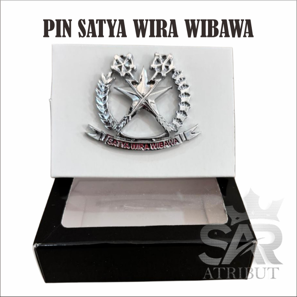 brevet wing pin lencana chk hukum satya wira wibawa tni ad bahan logam berkualitas