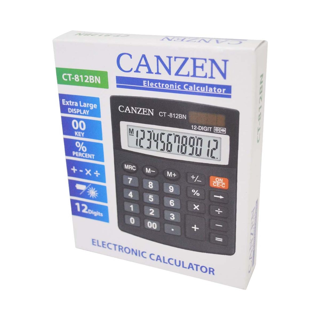 kalkulator 812 BN ELECTRONIC CALCULATOR CANZEN CT-812BN