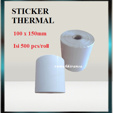 

LABEL STIKER THERMAL 100 X 150MM ISI 500PCS/ROLL