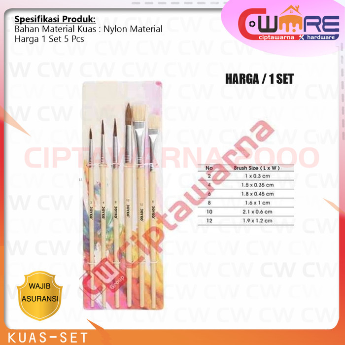 

Brush / Kuas Cat Air / Lukis / Acrylic Joyko BR-1