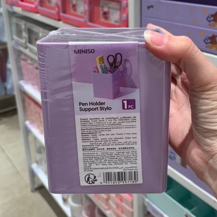 

miniso pen holder tempat penyimpanan alat tulis pulpen pensil