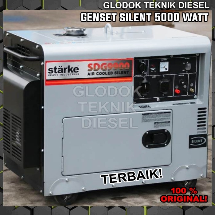 Starke Generator Genset Diesel Silent 5000 5500 Watt Solar SDG 9900