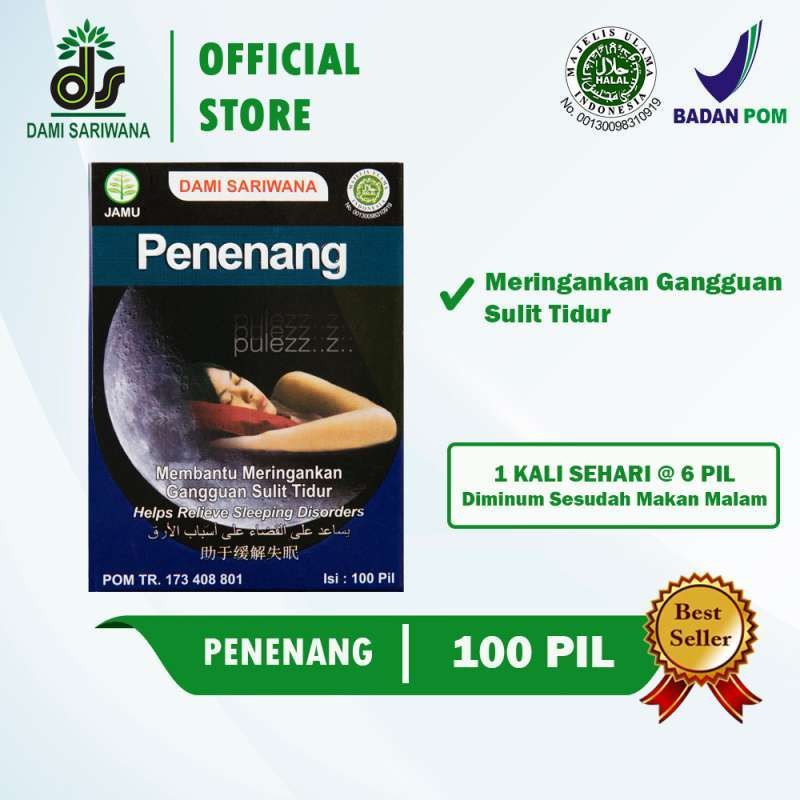 

PIL PENENANG PIL RELEX UNTUK GANGGUAN TIDUR DAN DEPRESI Dami Sariwana Penenang 100 PILLS PILL PIL