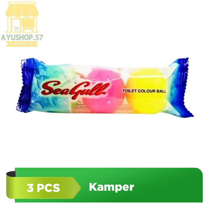 

[isi 3pcs] Seagull Toilet Ball Kamper warna warni - AYUSHOP57