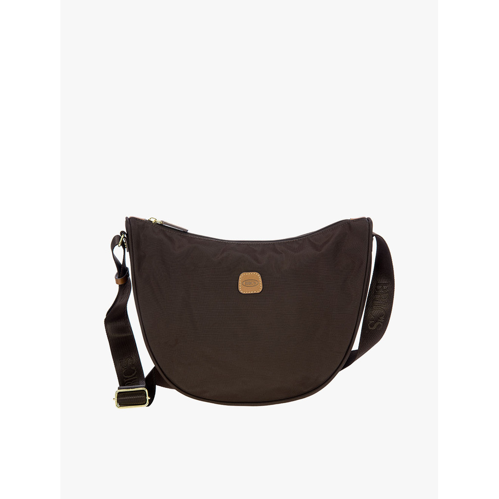 BRICS X-BAG HALFMOON BAG SMALL - Brown