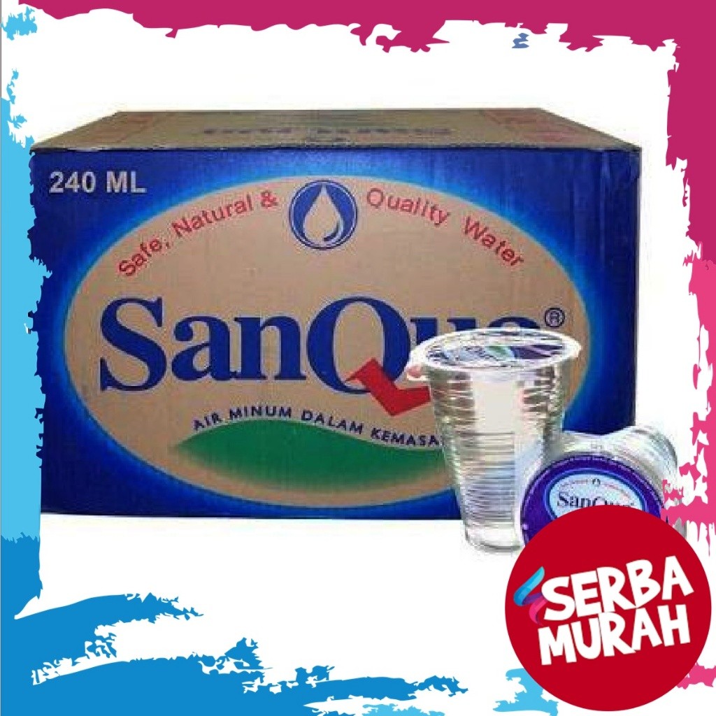 

Sanqua Air Mineral Gelas 220ml 1 Karton Kardus Dus 48 pcs