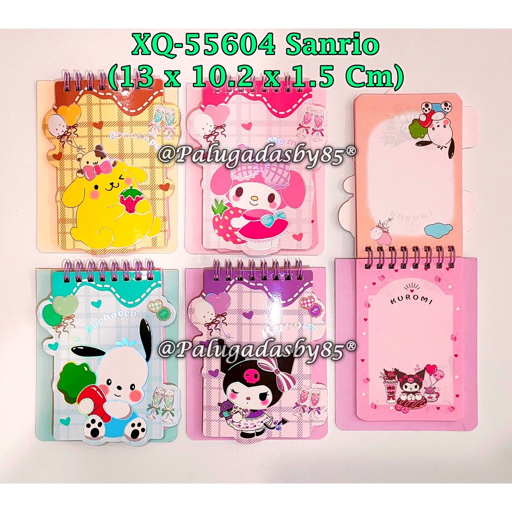 

(1 Biji) Buku Spiral Sanrio 62 Lembar 13 x 10.2 x 1.5 Cm / Spiral Book GXIMP XQ-55604 Sanrio