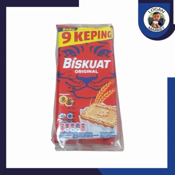 

Biskuat Biskuit Isi 9 Keping 10 Sachet Original