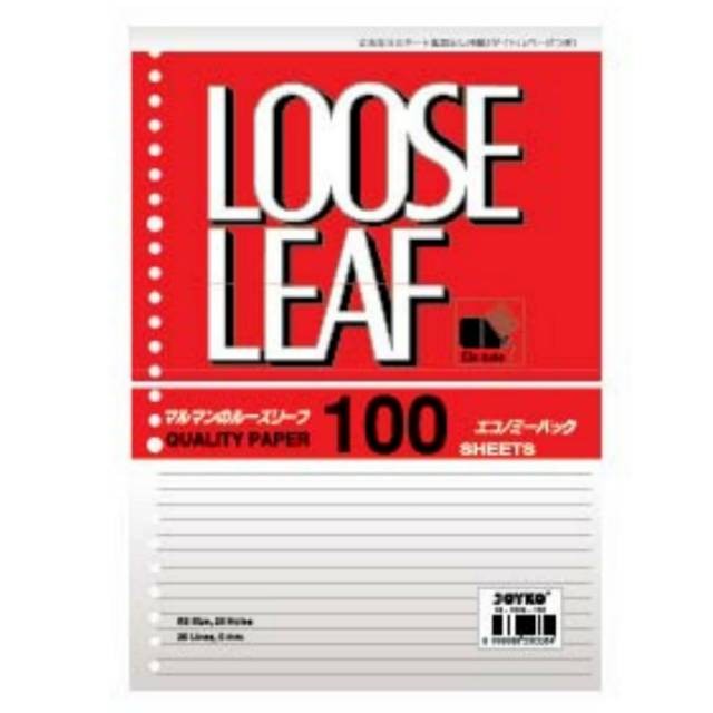 

Loose leaf A5/B5 100 lembar joyko