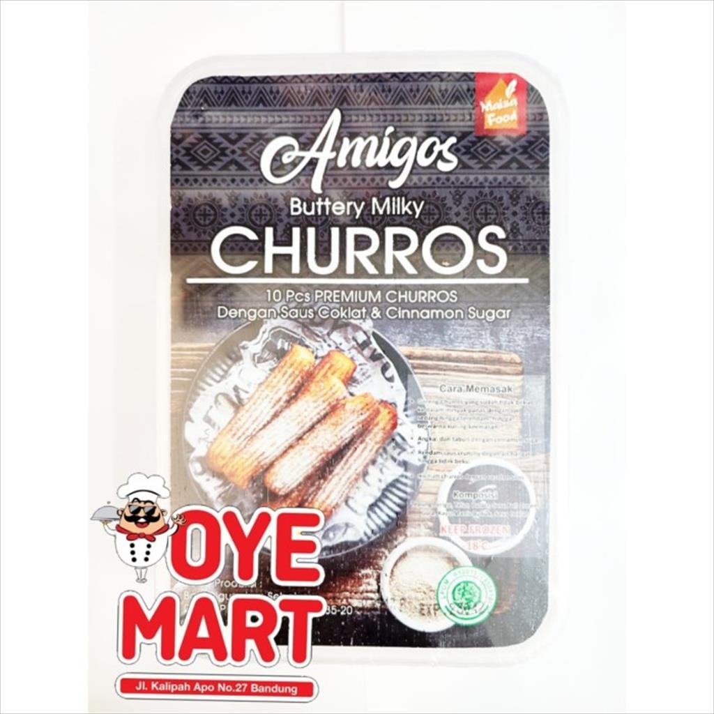 

AMIGOS BUTTERY MILKY CHURROS COKLAT ISI 10PCS