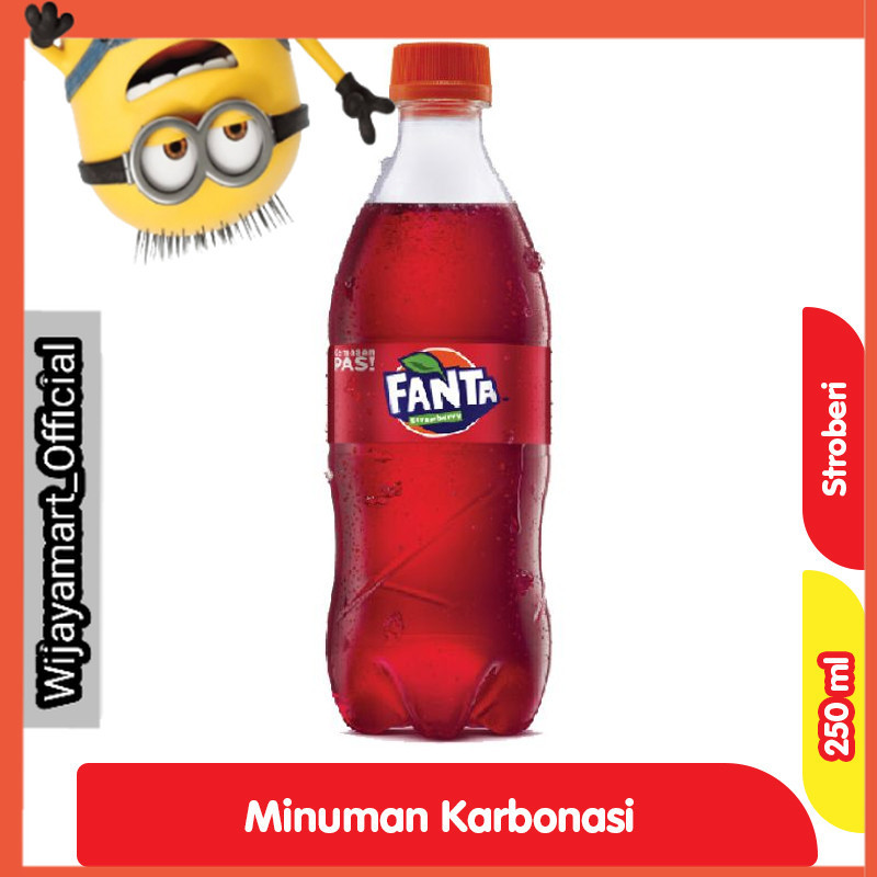 

Fanta Minuman Soda Rasa Stroberi Botol 250 ml