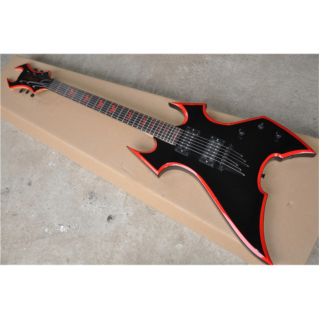 Black strings through body BC Rich electric guitar 6 strings B C Rich warbeast guitar Free Shipping