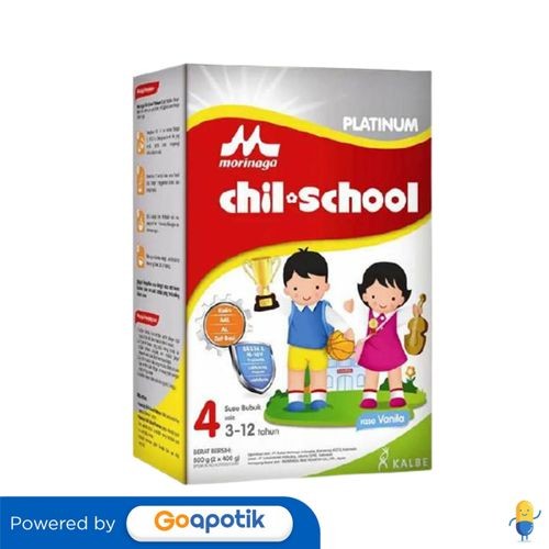 

Morinaga Chil School Platinum Usia 1-3 Tahun Rasa Vanila 800 Gram Dus