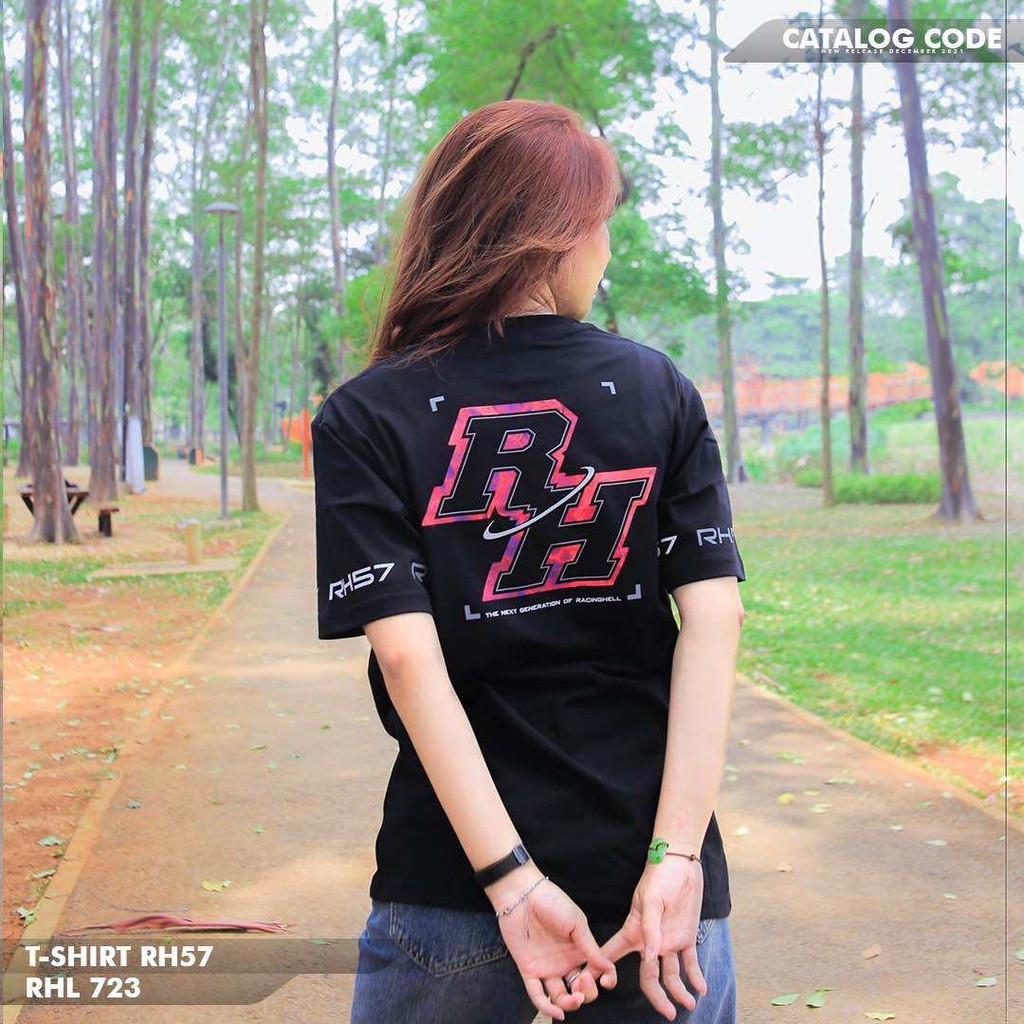 . RH57 STREET RHL 723 KAOS PRIA WANITA || Hitam