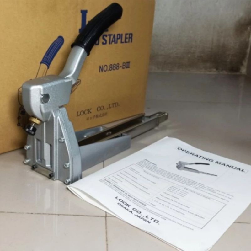

Alat steples kardus/karton 15mm ORI JAPAN lock hand stapler