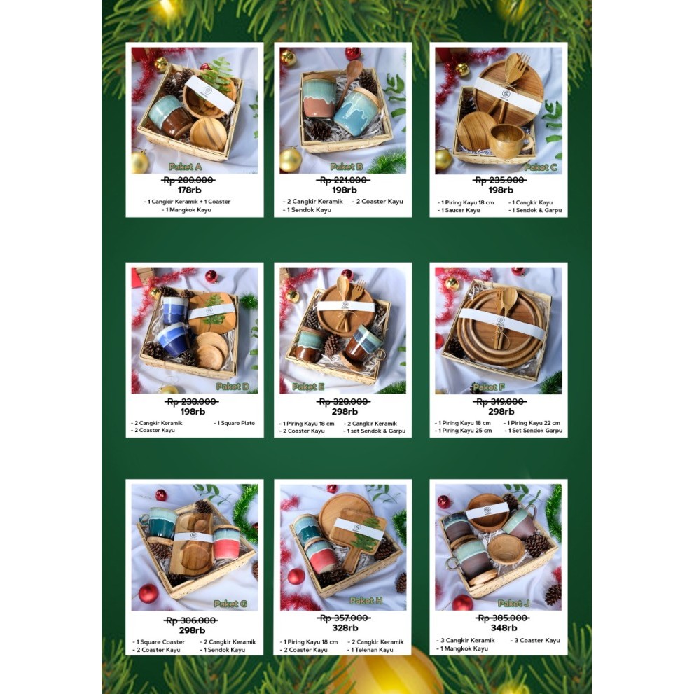 

DISKON Hampers Keramik Naruna/Hampers Natal/Hampers Cangkir Keramik - A