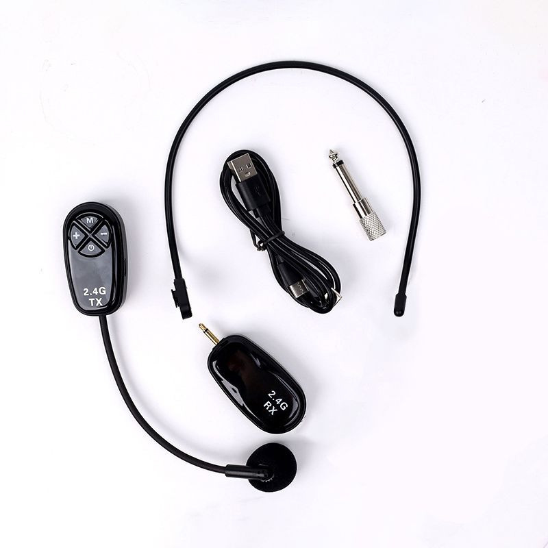 Mikrofon Mic Jepit Wireless Clip On UHF 2.4g Microphone Wireless
