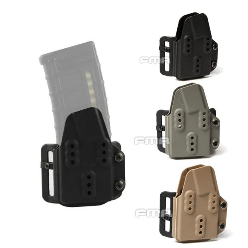 New Tactical FMA Kydex AR Mag Carrier 5.56mm Magazine Pouch For Belt Hunting Case Airsoft M4 AR15 Ho