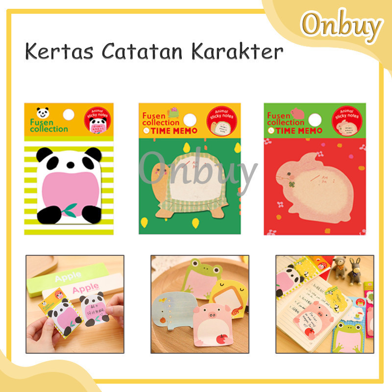 

Kertas Catatan Pola Hewan / Perlengkapan Sekolah Catatan Hewan Lucu