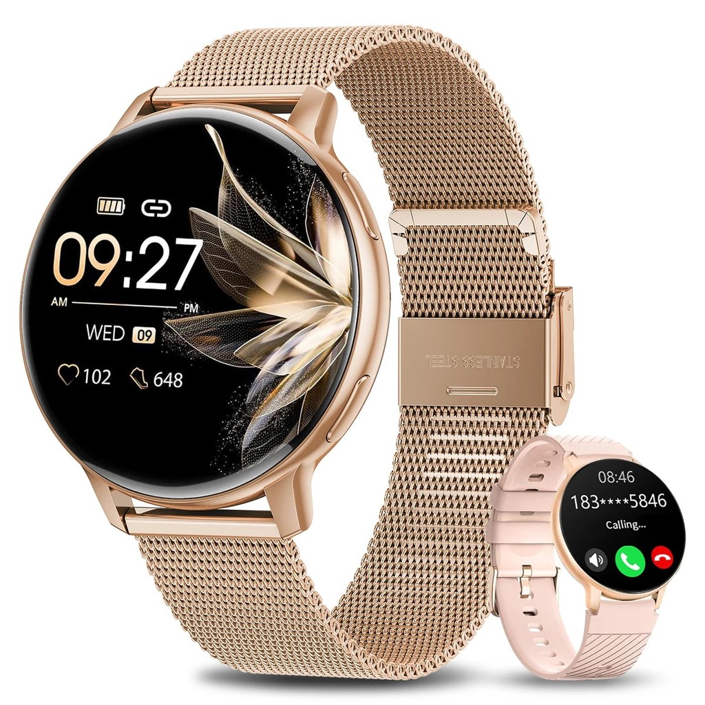 LIGE Smartwatch For Women Bluetooth Call Waterproof Sports Fitness Watches Blood Oxygen Healthy Wome