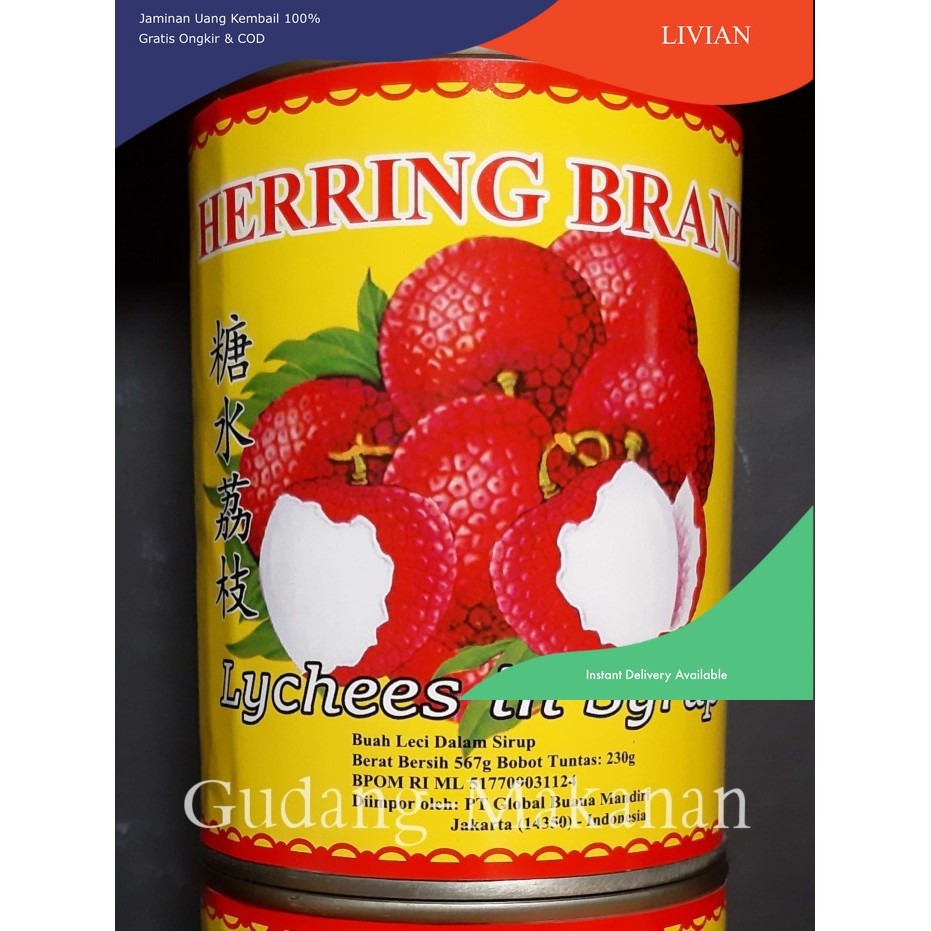 

lv Leci Kaleng / Lychee In syrup Herring 567gr