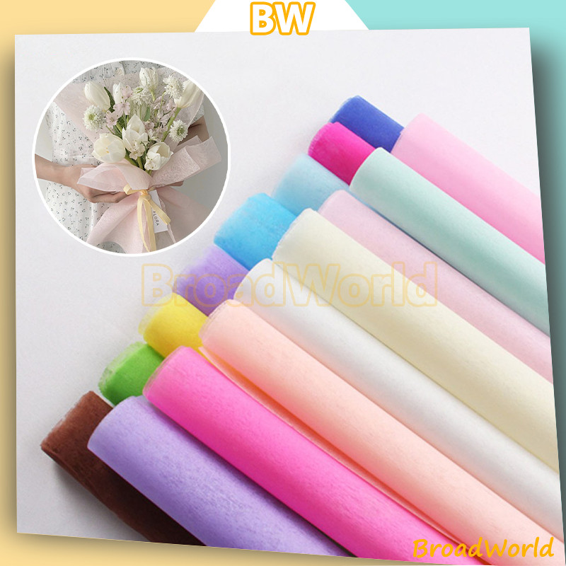 

kertas bunga cotton paper tissue (1 pack = -+29Lembar) tisu flower paper flower wrapping/Kertas Tissue Buket flower wrapping paper/Bunga Flower Wrapping Tisu Non Woven