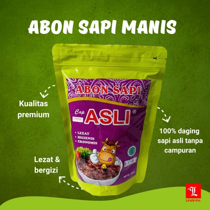 

Abon Sapi Asli Manis - 250 gr - 100% Halal - Kualitas Premium - Lezat