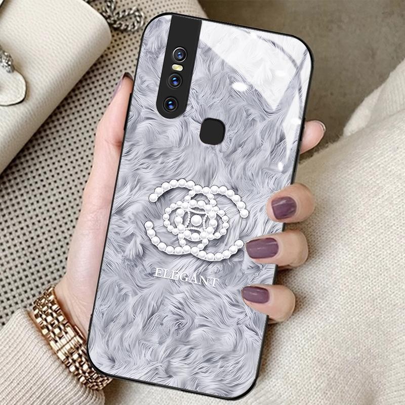 Casing Kaca For Vivo V15 V5 V5s V5 Lite V9 Youth V9 V9 6GB V15 Pro V17 V17 Neo V17 Pro V19 V19 Neo V