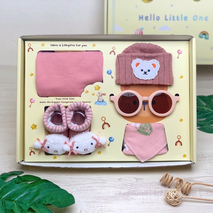 

Lillegifts Hampers Kado Bayi Baby Girl Boy Kado Hadiah Lahiran Newborn - Pink